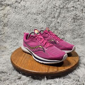Saucony Kinvara 13 Womens 11 Pink/Gold /Prospect Quartz Athletic Runnning Shoes